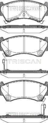 Triscan 8110 14008 - Тормозные колодки, дисковые, комплект autospares.lv