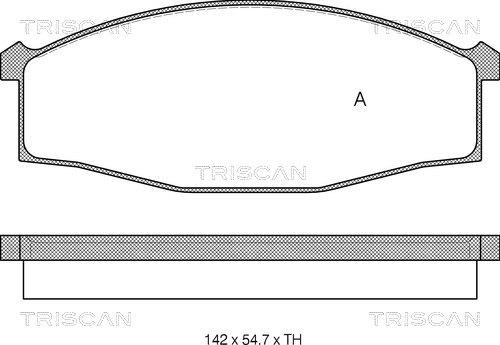 Triscan 8110 14007 - Тормозные колодки, дисковые, комплект autospares.lv