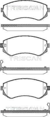 Triscan 8110 14014 - Тормозные колодки, дисковые, комплект autospares.lv