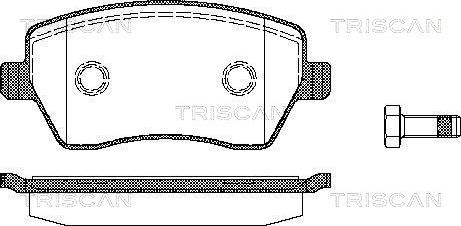 Triscan 8110 14039 - Тормозные колодки, дисковые, комплект autospares.lv