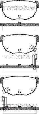 Triscan 8110 14034 - Тормозные колодки, дисковые, комплект autospares.lv