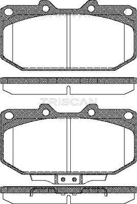 Triscan 8110 14030 - Тормозные колодки, дисковые, комплект autospares.lv