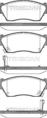 Triscan 8110 14029 - Тормозные колодки, дисковые, комплект autospares.lv