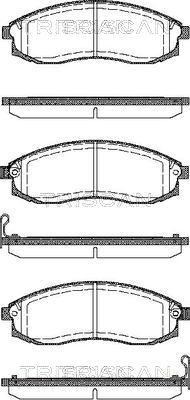 Triscan 8110 14025 - Тормозные колодки, дисковые, комплект autospares.lv