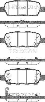Triscan 8110 14022 - Тормозные колодки, дисковые, комплект autospares.lv