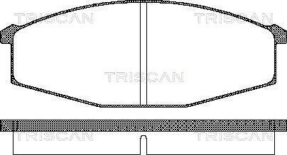 Triscan 8110 14127 - Тормозные колодки, дисковые, комплект autospares.lv