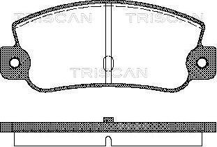 Triscan 8110 15993 - Тормозные колодки, дисковые, комплект autospares.lv