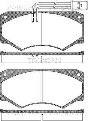 Triscan 8110 15904 - Тормозные колодки, дисковые, комплект autospares.lv