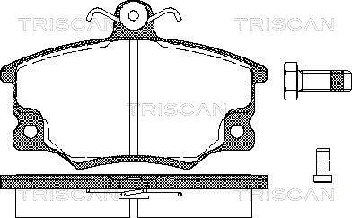 Triscan 8110 15508 - Тормозные колодки, дисковые, комплект autospares.lv