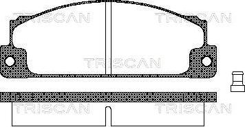 Triscan 8110 15507 - Тормозные колодки, дисковые, комплект autospares.lv