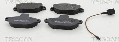 Triscan 8110 15051 - Тормозные колодки, дисковые, комплект autospares.lv