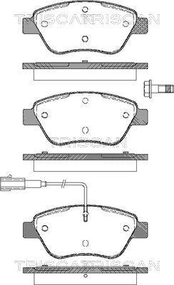 Triscan 8110 15019 - Тормозные колодки, дисковые, комплект autospares.lv