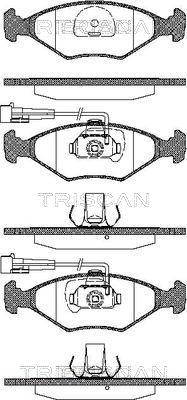 Triscan 8110 15011 - Тормозные колодки, дисковые, комплект autospares.lv