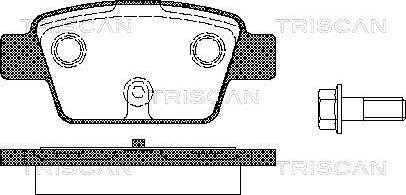 Triscan 8110 15018 - Тормозные колодки, дисковые, комплект autospares.lv