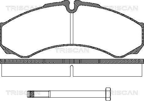 Triscan 8110 15013 - Тормозные колодки, дисковые, комплект autospares.lv