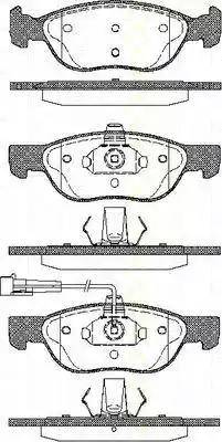 Triscan 8110 15031 - Тормозные колодки, дисковые, комплект autospares.lv