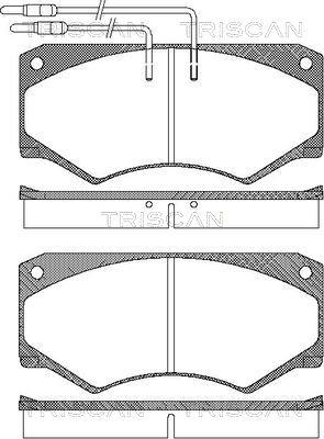 Triscan 8110 15024 - Тормозные колодки, дисковые, комплект autospares.lv