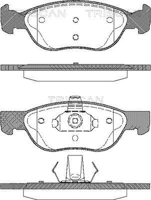 Triscan 8110 15026 - Тормозные колодки, дисковые, комплект autospares.lv