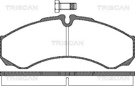 Triscan 8110 15028 - Тормозные колодки, дисковые, комплект autospares.lv