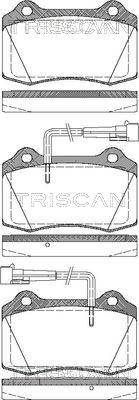 Triscan 8110 15023 - Тормозные колодки, дисковые, комплект autospares.lv