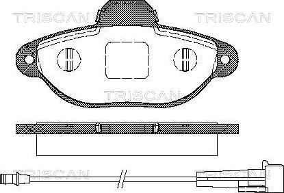 Triscan 8110 15176 - Тормозные колодки, дисковые, комплект autospares.lv