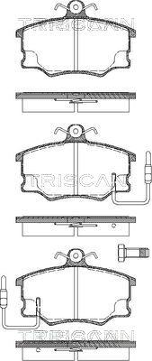 Triscan 8110 15867 - Тормозные колодки, дисковые, комплект autospares.lv