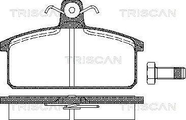 Triscan 8110 15811 - Тормозные колодки, дисковые, комплект autospares.lv