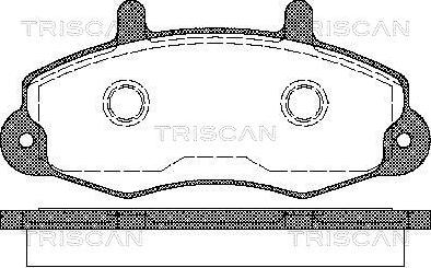 Triscan 8110 16969 - Тормозные колодки, дисковые, комплект autospares.lv