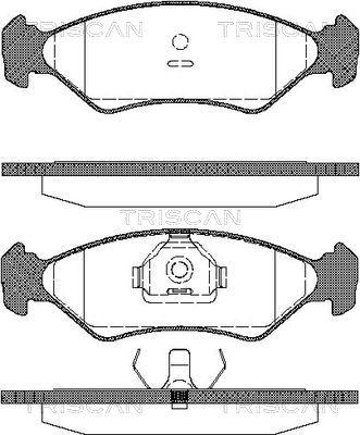 Triscan 8110 16918 - Тормозные колодки, дисковые, комплект autospares.lv