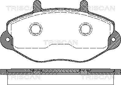 Triscan 8110 16970 - Тормозные колодки, дисковые, комплект autospares.lv
