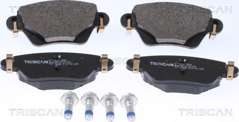 Triscan 8110 16006 - Тормозные колодки, дисковые, комплект autospares.lv