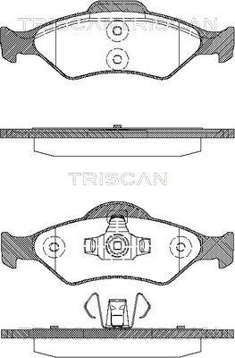 Triscan 8110 16014 - Тормозные колодки, дисковые, комплект autospares.lv