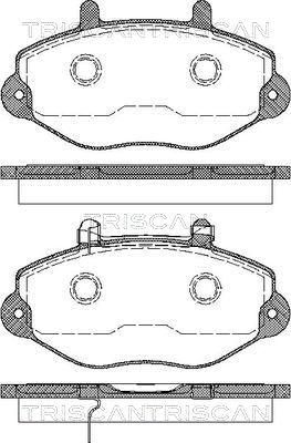 Triscan 414-1339 - Тормозные колодки, дисковые, комплект autospares.lv