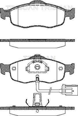 Triscan 8110 16160 - Тормозные колодки, дисковые, комплект autospares.lv