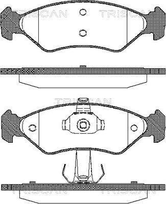 Triscan 8110 16168 - Тормозные колодки, дисковые, комплект autospares.lv