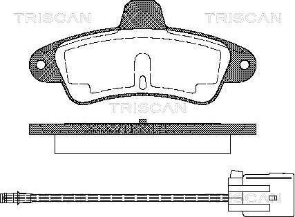 Triscan 8110 16162 - Тормозные колодки, дисковые, комплект autospares.lv