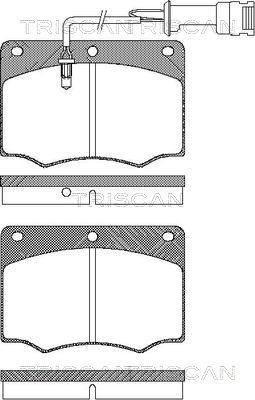 Triscan 8110 16231 - Тормозные колодки, дисковые, комплект autospares.lv