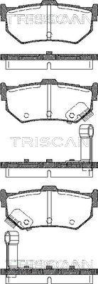 Triscan 8110 10998 - Тормозные колодки, дисковые, комплект autospares.lv