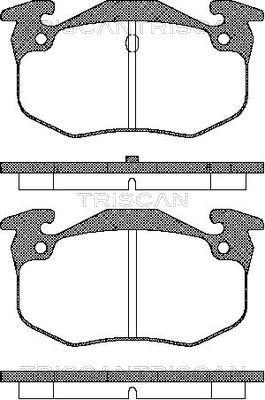 Triscan 8110 10943 - Тормозные колодки, дисковые, комплект autospares.lv