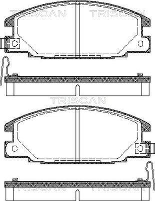 Triscan 8110 10913 - Тормозные колодки, дисковые, комплект autospares.lv