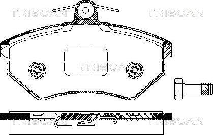 Triscan 8110 10975 - Тормозные колодки, дисковые, комплект autospares.lv