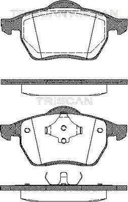 Triscan 8110 10502 - Тормозные колодки, дисковые, комплект autospares.lv