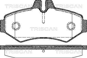 Triscan 8110 10515 - Тормозные колодки, дисковые, комплект autospares.lv