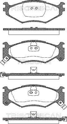 Triscan 8110 10517 - Тормозные колодки, дисковые, комплект autospares.lv