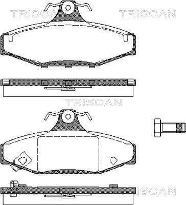 Triscan 8110 10539 - Тормозные колодки, дисковые, комплект autospares.lv