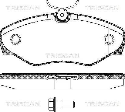 Triscan 8110 10529 - Тормозные колодки, дисковые, комплект autospares.lv