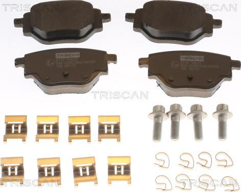 Triscan 8110 10615 - Тормозные колодки, дисковые, комплект autospares.lv