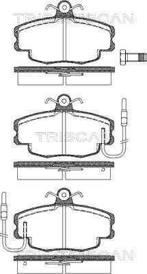 Triscan 8110 10041 - Тормозные колодки, дисковые, комплект autospares.lv