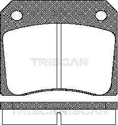 Triscan 8110 10011 - Тормозные колодки, дисковые, комплект autospares.lv