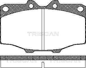 Triscan 8110 10034 - Тормозные колодки, дисковые, комплект autospares.lv